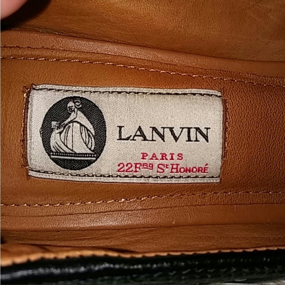 Lanvin Studded Leather Point Toe Flats - Picture 7 of 11